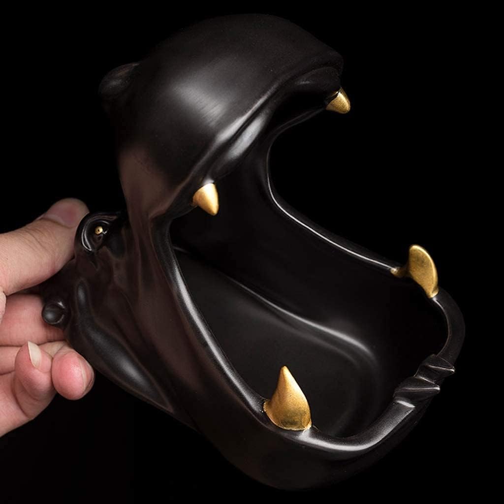 Ashtrays for Office Ashtray Ceramic Hippo Large Capacity Ashtrays Creative Indoor Or Outdoor Use Ash Tray Home Ashtrays for Cigarettes