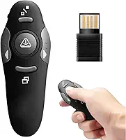 Caneta Apresentador Multimídia Premium, Passador de Slides, para Aulas, Palestras e Congressos, Compatível com Power Point