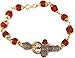 Rudraksha Om Damru Trishul Cuff Bracelet for Men's Bahubali Kada,Indian Traditional Kada/cuff Bracelet (Rudraksha chain)