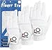 FINGER TEN Mens Golf Glove Rain Grip Value 3 Pack, Black White Left Hand Fit Right Handed Golfer, All Weather Durable Grip Size Small Medium Large XL