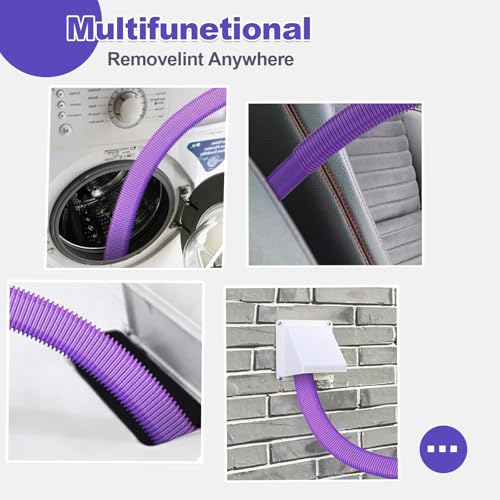 Image of Dryer Vent Cleaner Kit Compatible with dy-son V7 V8 V10 V11 V12 V15 Cordless Vacuum, Dryer Vent Vacuum Hose Attachment, Cleaning Tools for Dryer Vents, Crevice Tool for Corners & Gaps
