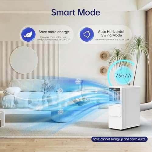 Image of 12000BTU Portable Air Conditioners with Remote, Floor Standing Cooling Portable AC Unit with Fan & Dehumidifier,Sleep and Timer Mode,For Room up to 500 sq.ft, Windows Sealing Kit Included