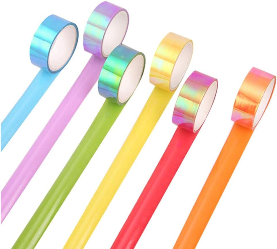 10pcs Rainbow Masking Tapes Labelling Tapes Decorative Waterproof