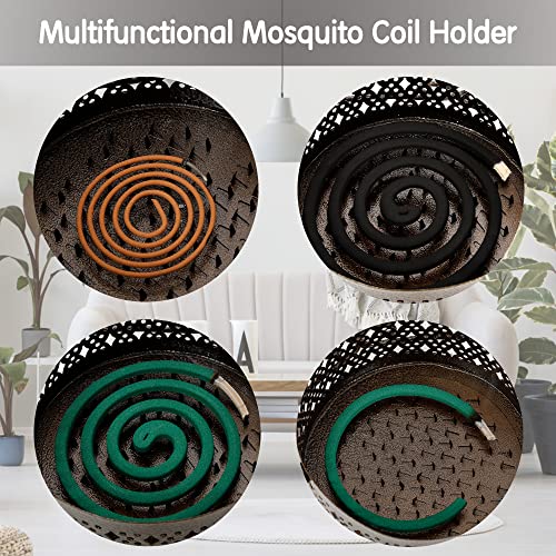 Mylifeunit Mosquito Coil Holder, Retro Portable Mosquito Incense Burner For Home And Camping (Yellow) #TOP2