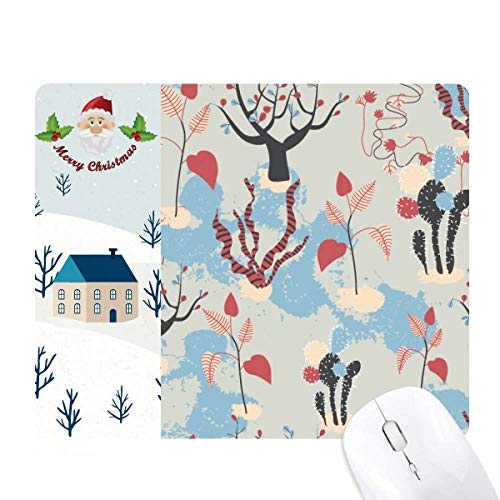 Cadeau de noël tapis de souris désert avec arbres bleus originaux