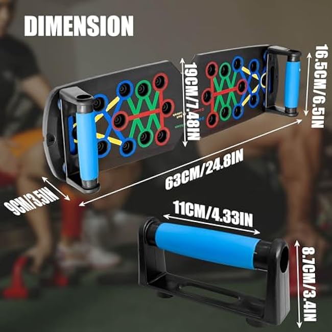 Sutekus Push Up Board for Men & Women Multi-function Detachable Push Up Bar for Strength Training Portable Home Gym Workout Equipment