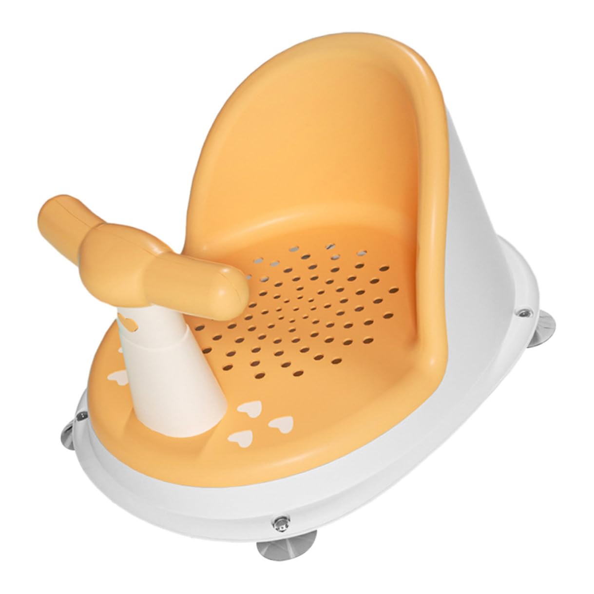 Asiento de Baño para Bebés Antideslizante de 6 a 12 Meses Silla de Baño Ligera y Compacta de PP y Tpe Soporte para Bañera Adecuado Juego