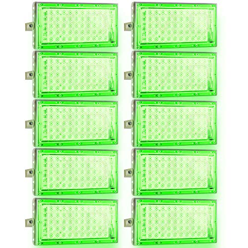 Image of MLD 10W Led Flood Light AC 220V Waterproof Brick focus Flood lights for indoor outdoor Lights | green | 10 Watt | Pack Of 10
