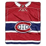 The Northwest Company NHL Montreal Canadiens 'Jersey' Raschel Throw Blanket, 50' x 60' , Red