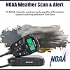 Retevis RA86 GMRS Mobile Radio - Update Chirp, GMRS Radio with Gain Antenna & Cigarette Lighter Plug, Repeater Channels Long Range Two Way Radio, NOAA Alert, Dual Speakers for Offroad, Jeep, Truck, RV