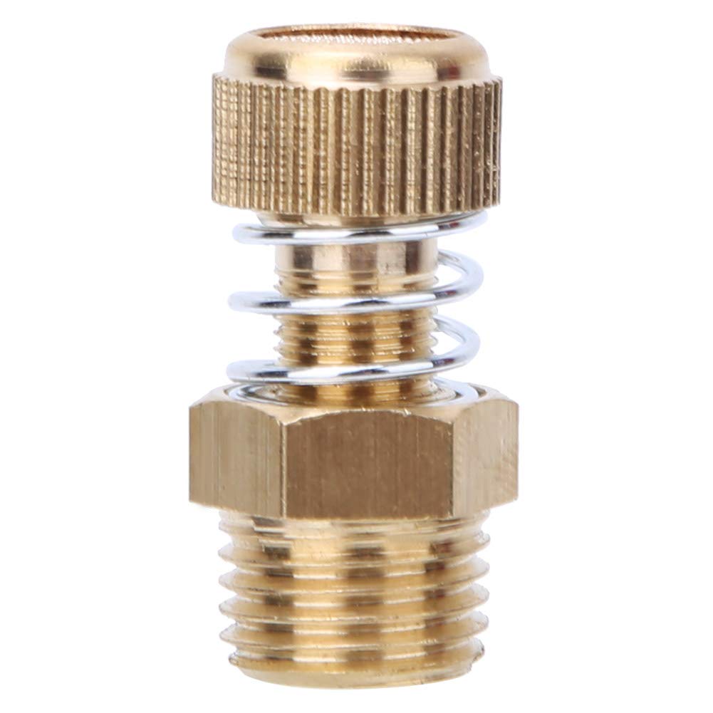 Pneumatic Muffler, 10PCS Brass Pneumatic Muffler Threaded Pneumatic Muffler BSPT Male Thread Solenoid Valve, Compressed Air Pneumatic Mufflers (1/4 - View #7