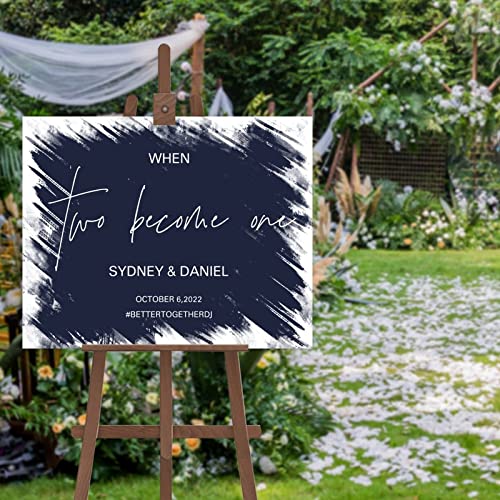 Panneau de mariage modifiable pour régler le manque de signalisation chic