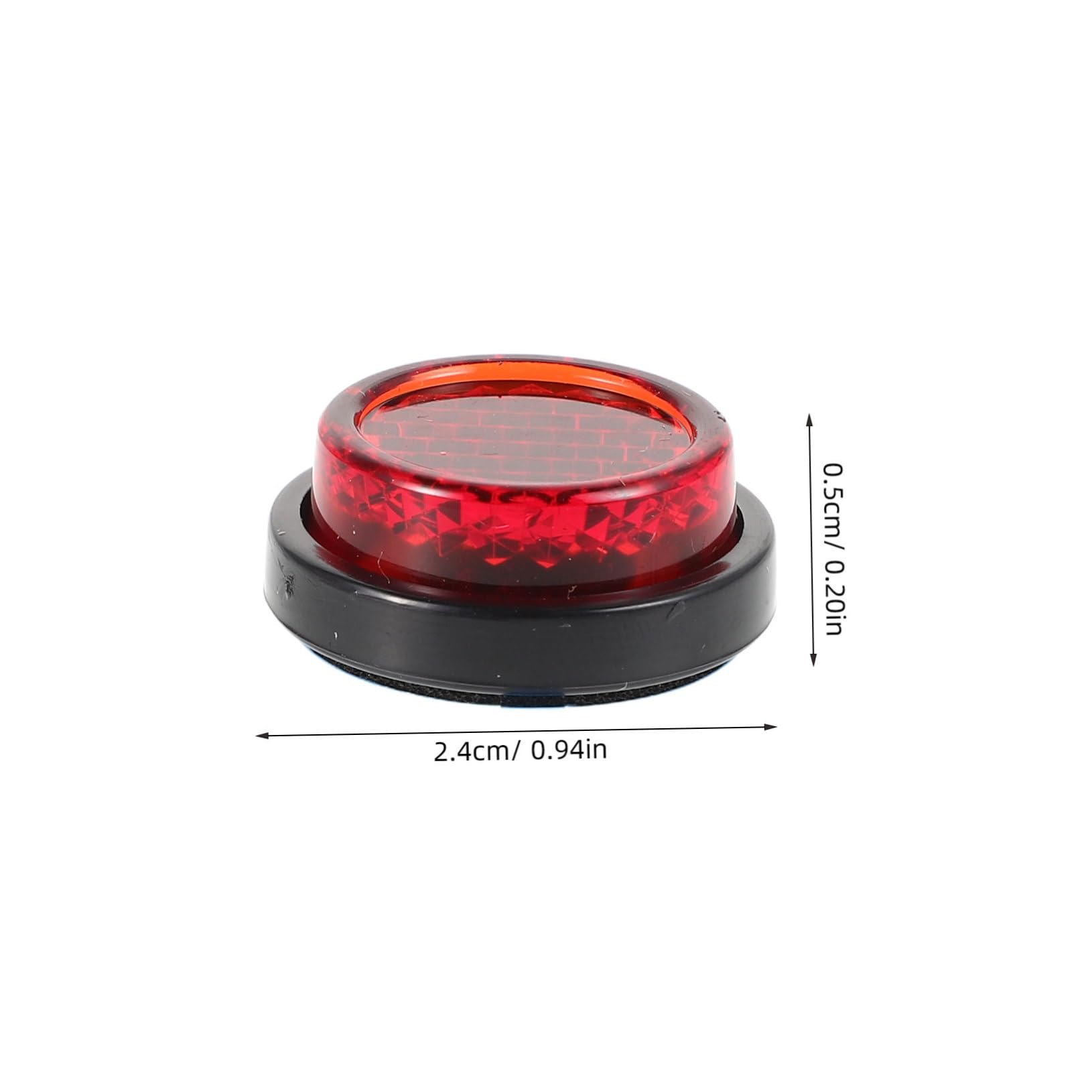 Abaodam 4pcs Motorcycle Modification Reflectors for Plastic License Plate Reflectors Safety Riding Enhancers Easy Install