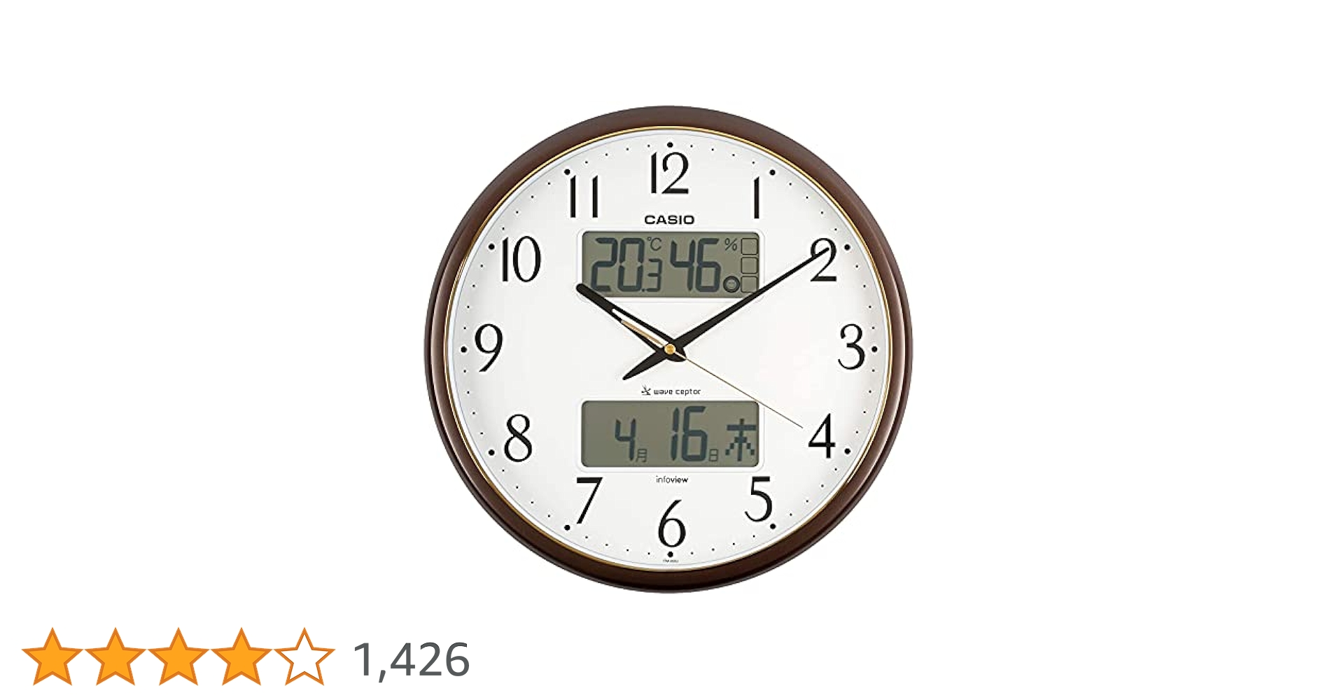 CASIO(カシオ) 掛け時計 電波 　 ITM-650J-5JF 51eOnnBWTUL.jpg_BO30,255,255,