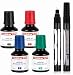 Produktbild Nachfülltinte mit Tropfendosierer T25 4x30ml Schwarz, Rot, Blau, Grün - geeignet für das schnelle Nachfüllen diverser edding Permanentmarker + Montana BOLD ULTRA INK Marker schwarz