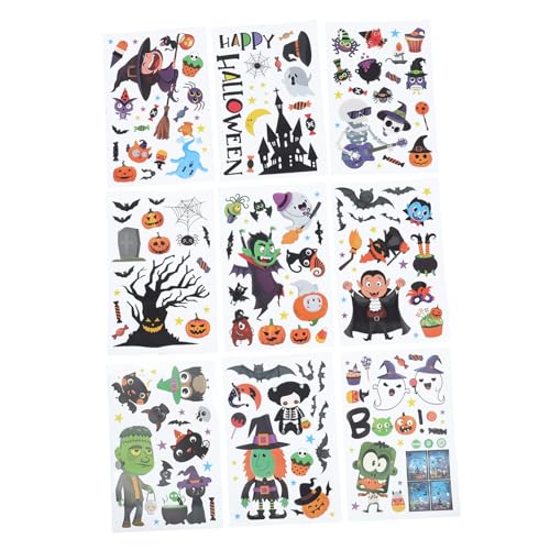 Autocollant de fenêtre Halloween facile à supprimer pour vitrage et porte de maison