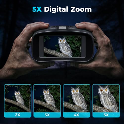Image of Vtiisama Night Vision Goggles, 4K Night Vision Binoculars for Adults