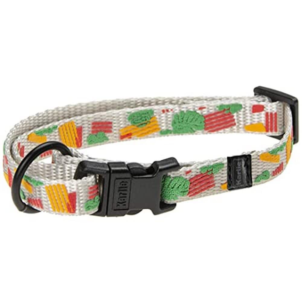 Karlie Art Sportiv Plus Adjustable Collar with Printed Motif Mix and Match L: 30-45 cm W: 15 mm Tropic