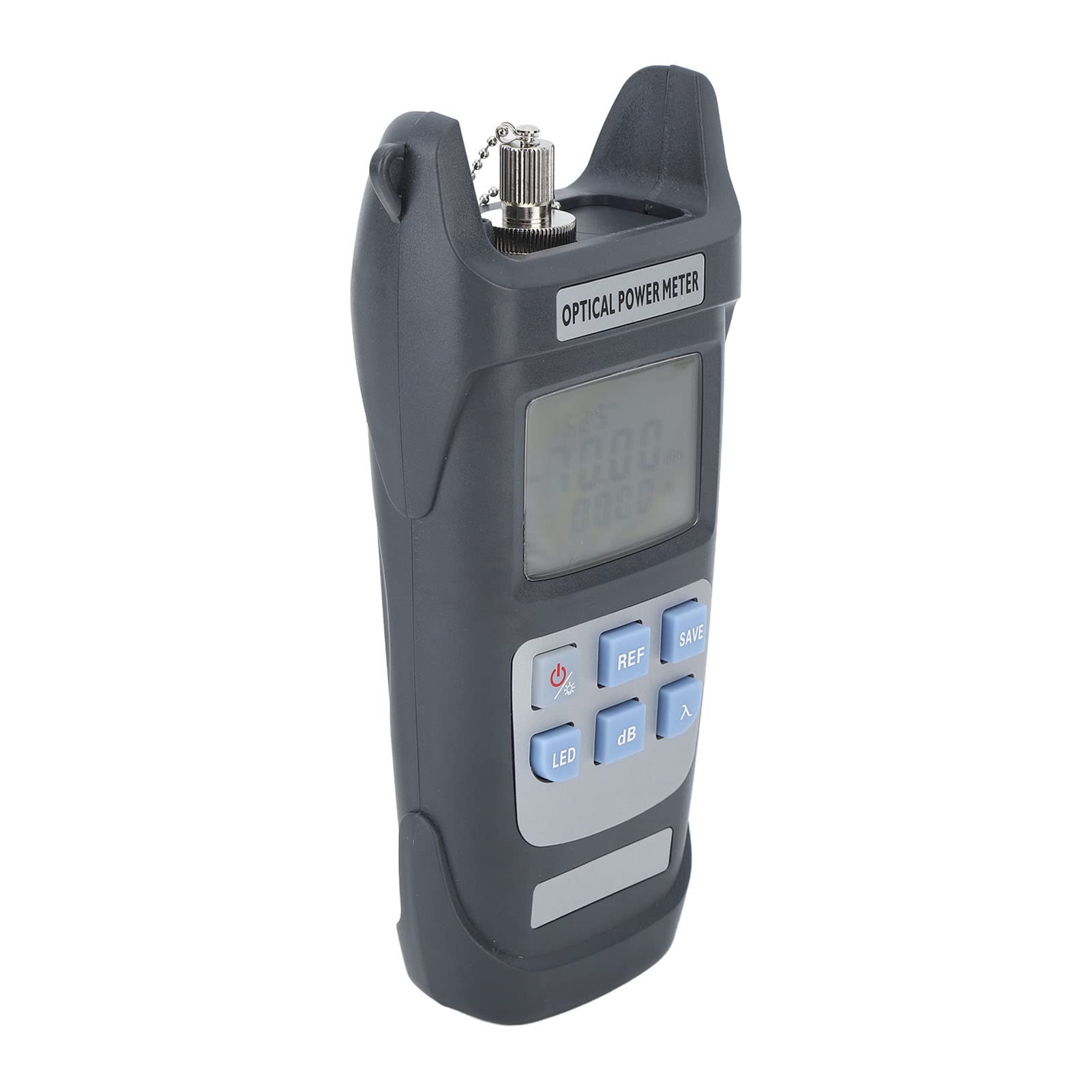 Medidor de Potencia de Fibra óptica, -50 a +26 DBm Medidor de Potencia de Fibra óptica 10 Longitudes de Onda Interfaz de 2,5 Mm Probador de Cable de Fibra óptica, Conectores de