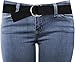LUNA Premium 1.5" Wide Elastic D-Ring Belt - Black