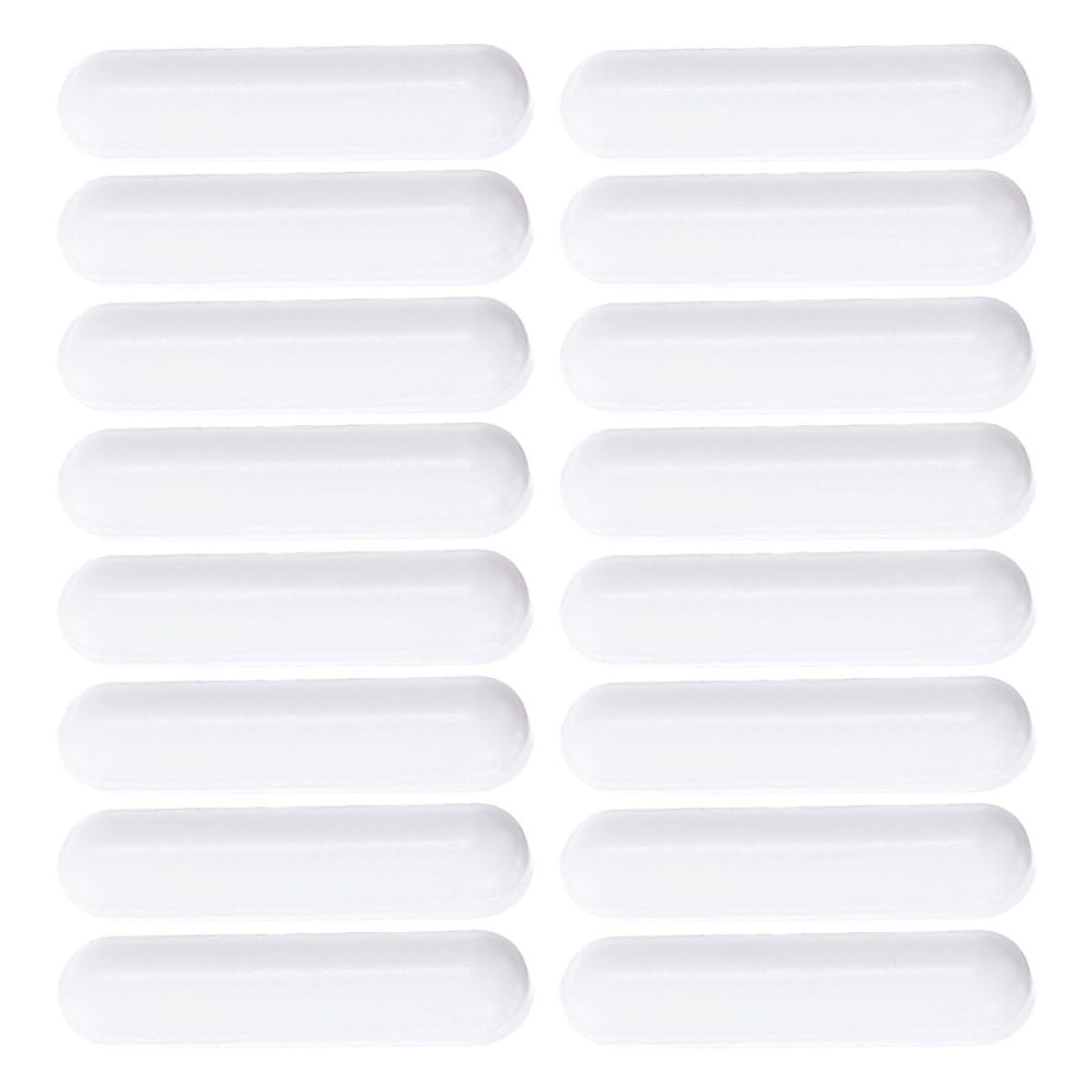 UKCOCO 16 Piezas Varillas Agitadoras Magnéticas de Ptfe 8x35mm para Laboratorio Agitación Magnética Resistente a Altas Temperaturas para Experimentos Científicos