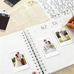 keisnoaja Letters to The Bride Scrapbook 8 x 8 Inch, Modern Wedding Memory Book Bridal DIY Blank Paper Scrapbook Photo Album Guest Book Sign with Metallic Letters, Bows,Pearl Stickers