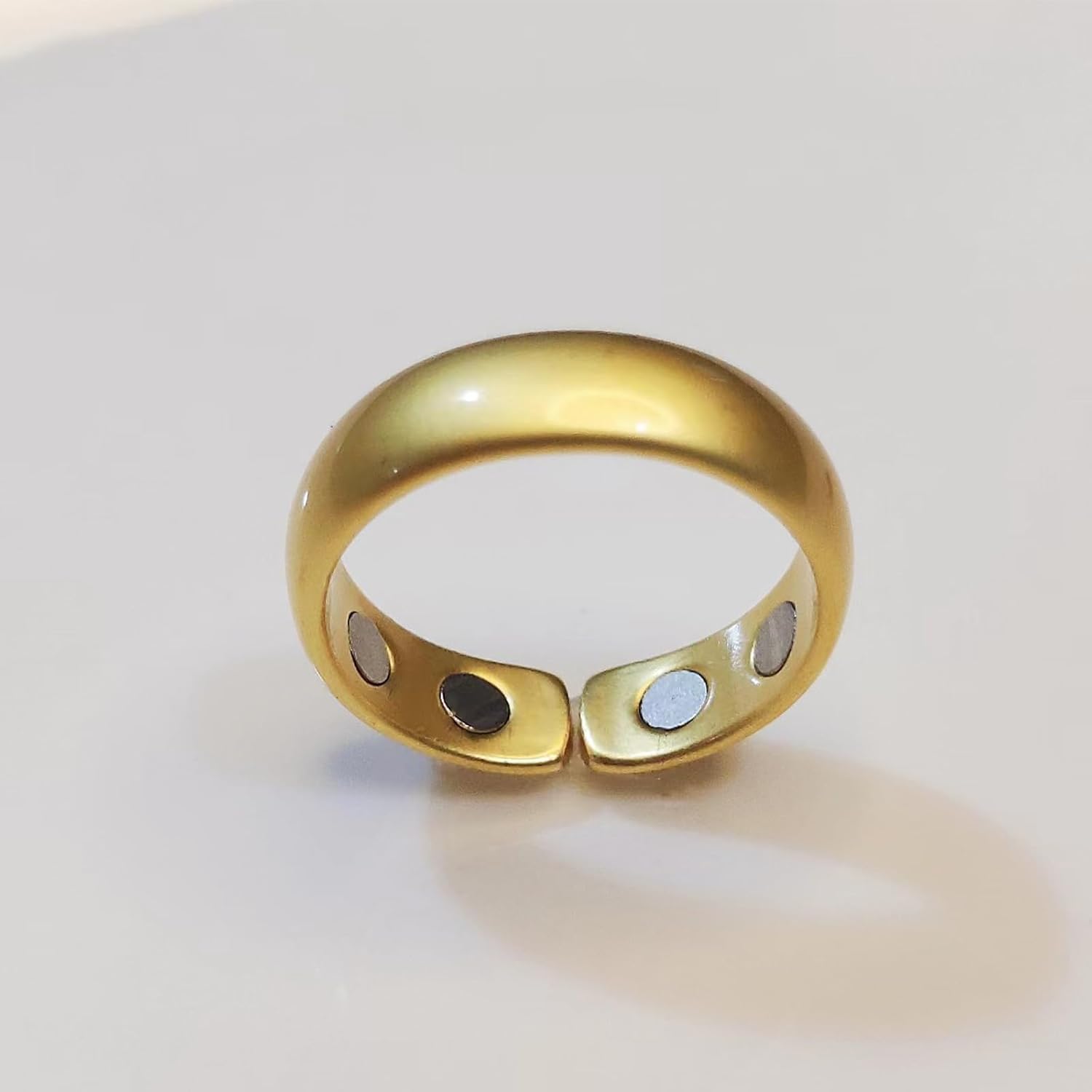 Aonklot Acupuncture Lymphatic Therapy Ring Adjustable Massage Ring for Relief Finger Joint Circulation Enhancement