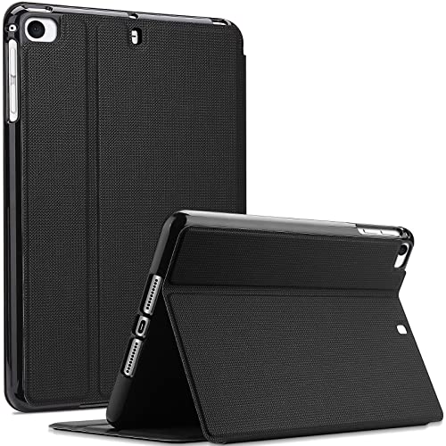 ProCase iPad Mini 5/4/3/2/1 保護ケース 縦と横にスタンド 軽量 オートスリープ機能 フォリオ スマートカバー 適用端末：iPad Mini 5 （2019）/ Mini 4, Mini 1 2 3‐ブラック