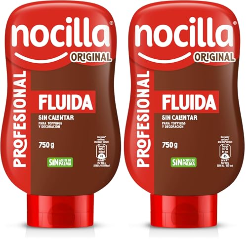 Nocilla, Profesional con sabor Original, Bocabajo sin Aceite de Palma - 750g (Paquete de 2)