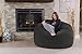 Chill Sack Bean Bag Chair: Giant 5' Memory Foam Furniture Bean Bag - Big Sofa with Soft Micro Fiber Cover - Dark Grey Pebble