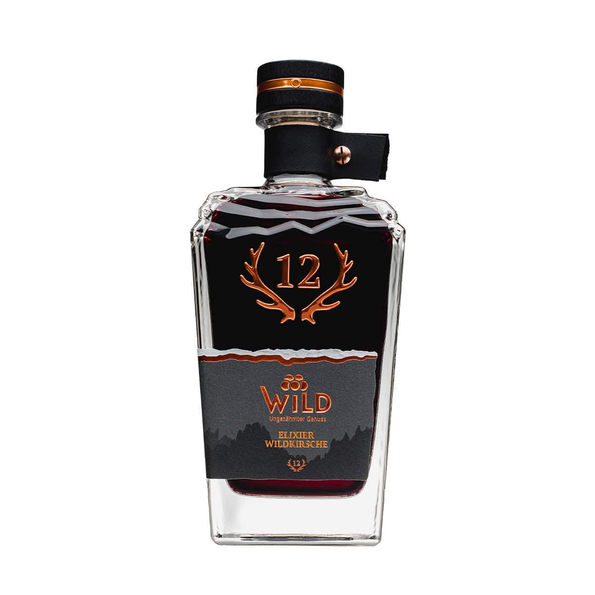 Elixier Wildkirsche 35% vol 0,7l - Brennerei Wild, Gengenbach - Premium Wildkirschen-Likör aus dem Schwarzwald.
