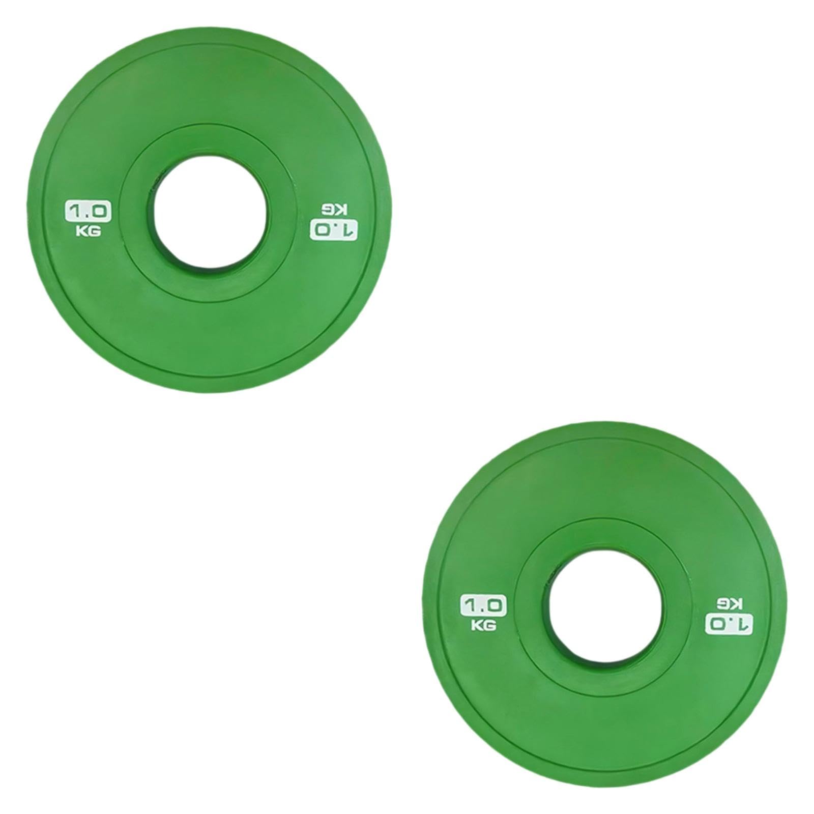 2 Discos de Pesas para Barra de 5 Cm, ​​Multifuncionales, de 0,5 Kg, Color