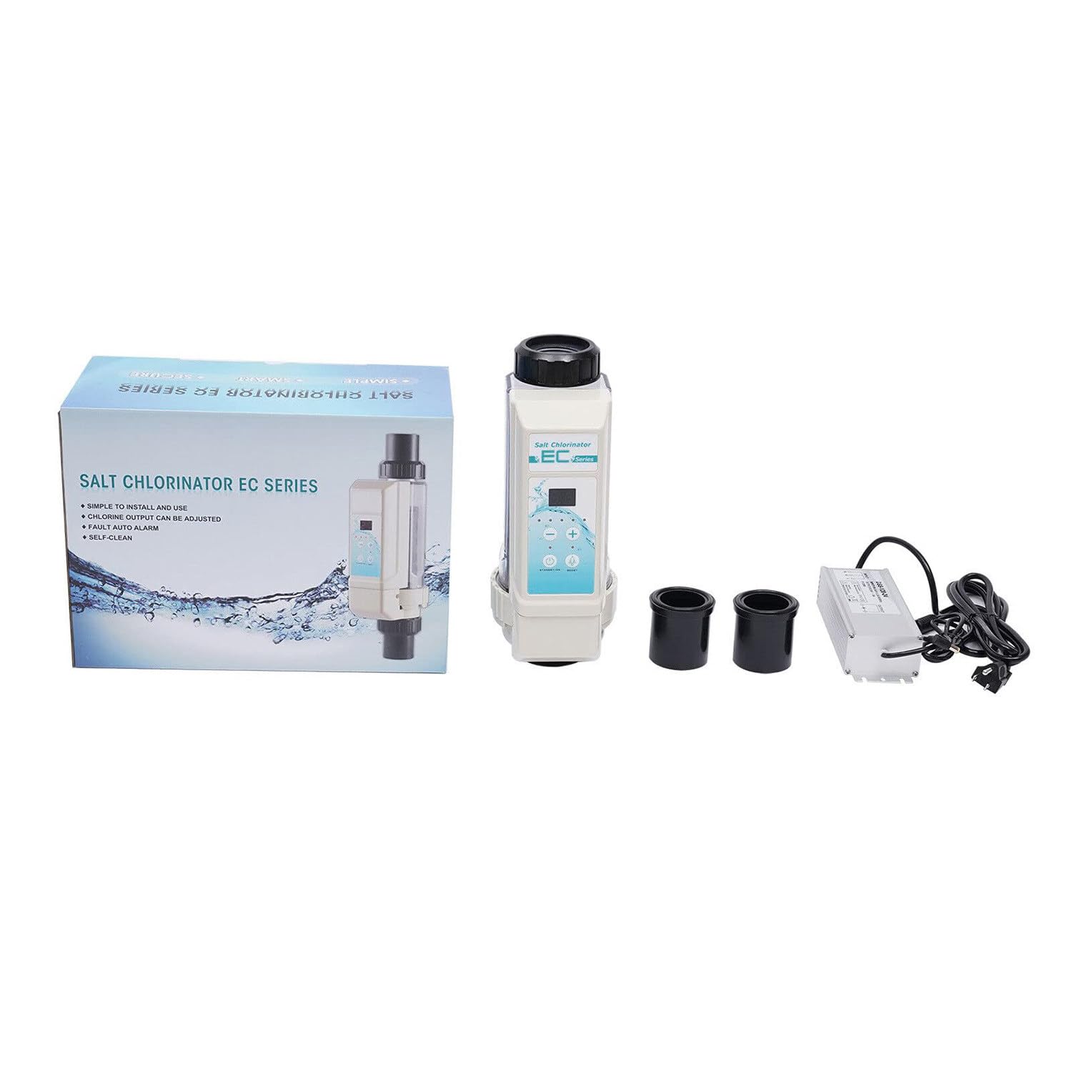 Générateur de Chlore pour Piscine d'eau salée, chloration Automatique de l'eau salée pour piscines, Machine de génération de Chlore d'eau salée (8g/h 110V)