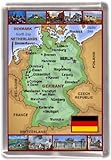 deutschland magnetschilder Hochwertige Druckfarben Kühlschrankmagnet Deutschland landkarte Geschenk Tourist Souvenir