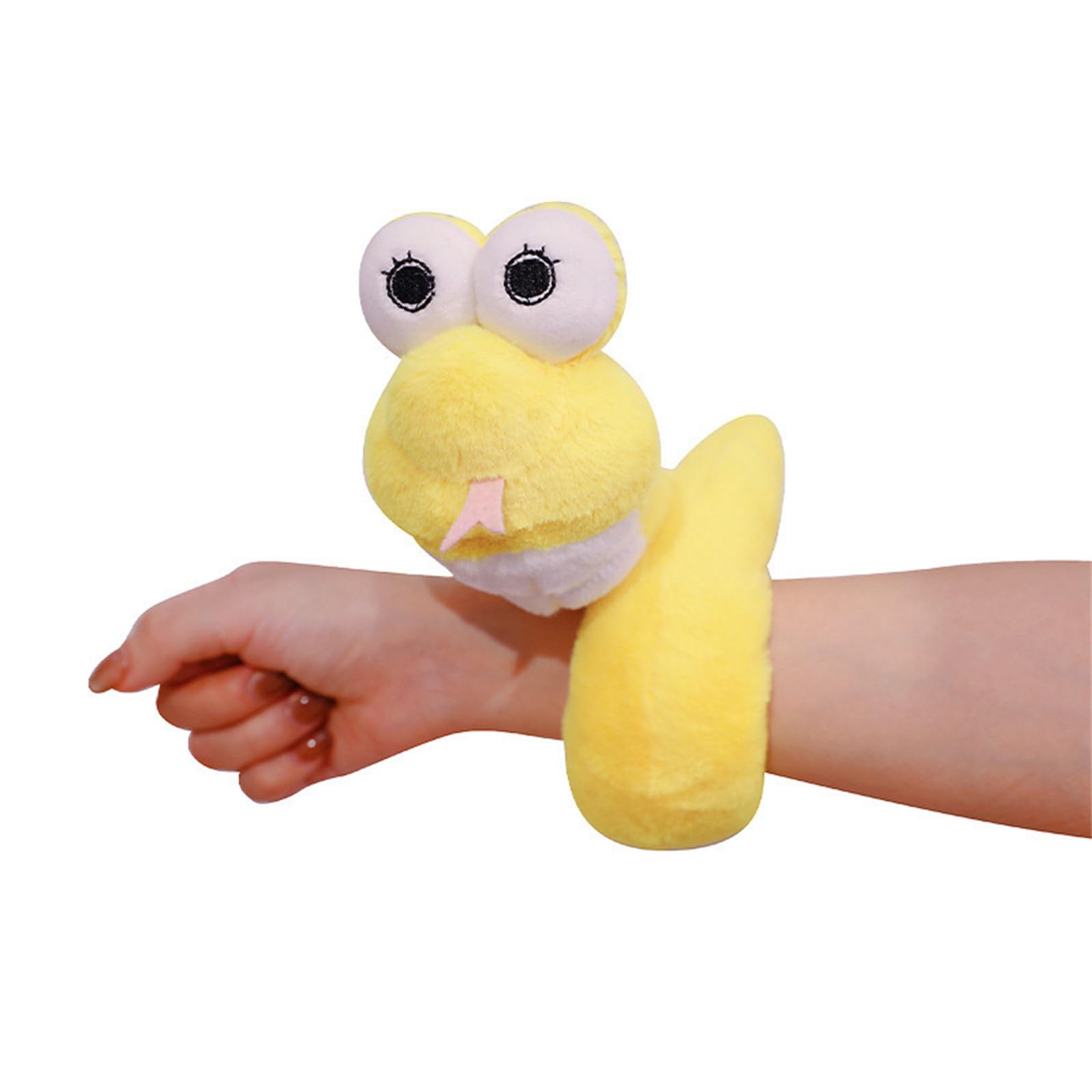 Elnwnnkc Yellow Snake Slap For Creative Party Decoration Holiday Hand Rings Wristband Accessories Festival Friend