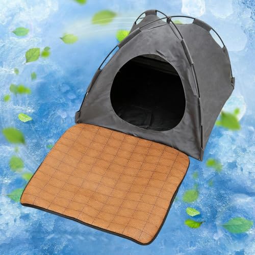 Cama casa para gatos portátil ideal para jardín balcón y estancias de interior 4