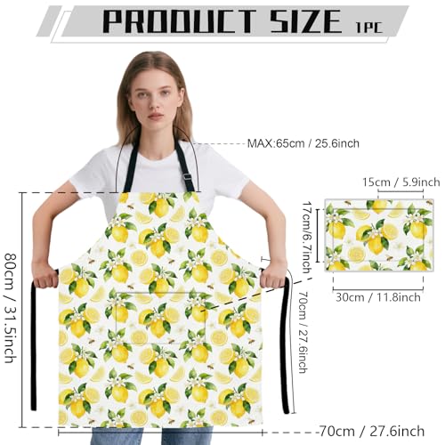 Tablier de cuisine imperméable et réglable avec 2 poches GLOBLELAND - 2
