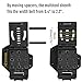 TACTICAL GEEK TX1 Multitool Sheath, EDC Multi Tool Holder Holster, Adjustable Sheath with Back Clip for Belt, Multi-Tool not Included (Black)