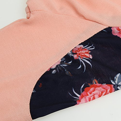 Camiseta feminina de manga comprida com renda casual da Diamondo (G)