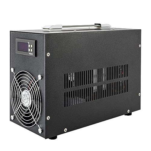 CRYBY Aquarium Water Chiller, 200W Fish Tank Cooler Refrigerator Square Aquarium Cooling Machine with Water Tube, 60L/15.85Gallon Aquarium Chiller Refrigeration Compressor Fish Tank Cooling System -  LOHONG, Lohong00001072