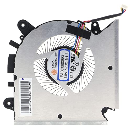Image of Replacement CPU Cooling Fan for MSI GF63 GF65 MS-16R1 MS-16R2 PABD08008SH N413 E322500300A DC 5V