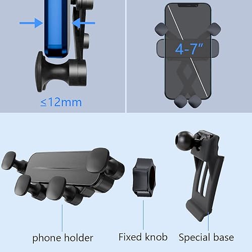 Miniatura 6 de Soporte de teléfono para automóvil para Audi Q5 2010-2016, Audi SQ5 2014-2017, accesorios para automóvil, decoración interior, soporte para teléfono