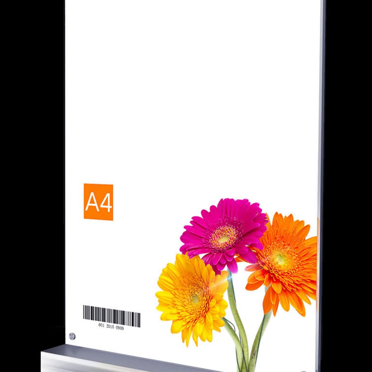 Soporte acrílico para carteles, Soporte for carteles de acrílico transparente, 10 unidades, varios tamaños for folletos menú(80x150mm)