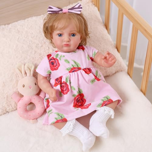 Muñeca Reborn de 20 pulgadas BABESIDE realista y posable miniatura 7