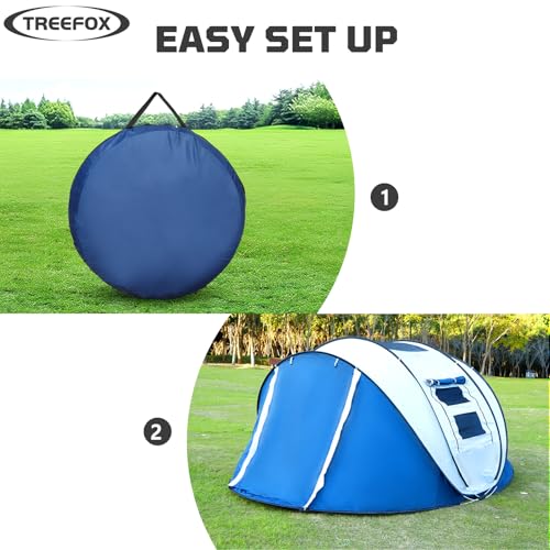 Treefox Carpa de Camping Pop-up para 2-4 Personas Fácil de Montar miniatura 5