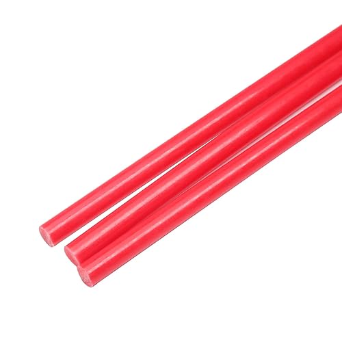 Othmro 3 varillas redondas de plástico de 0.31 pulgadas de diámetro y 39 pulgadas de longitud, barras redondas de plástico de ingeniería (0.315 in)