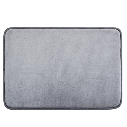 Techfeed Memory Foam Bath Mat Absorbent Bathroom Rugs Soft Bathroom Mat Quickly Drying Shower Rugs Non Slip Bath Rugs(17