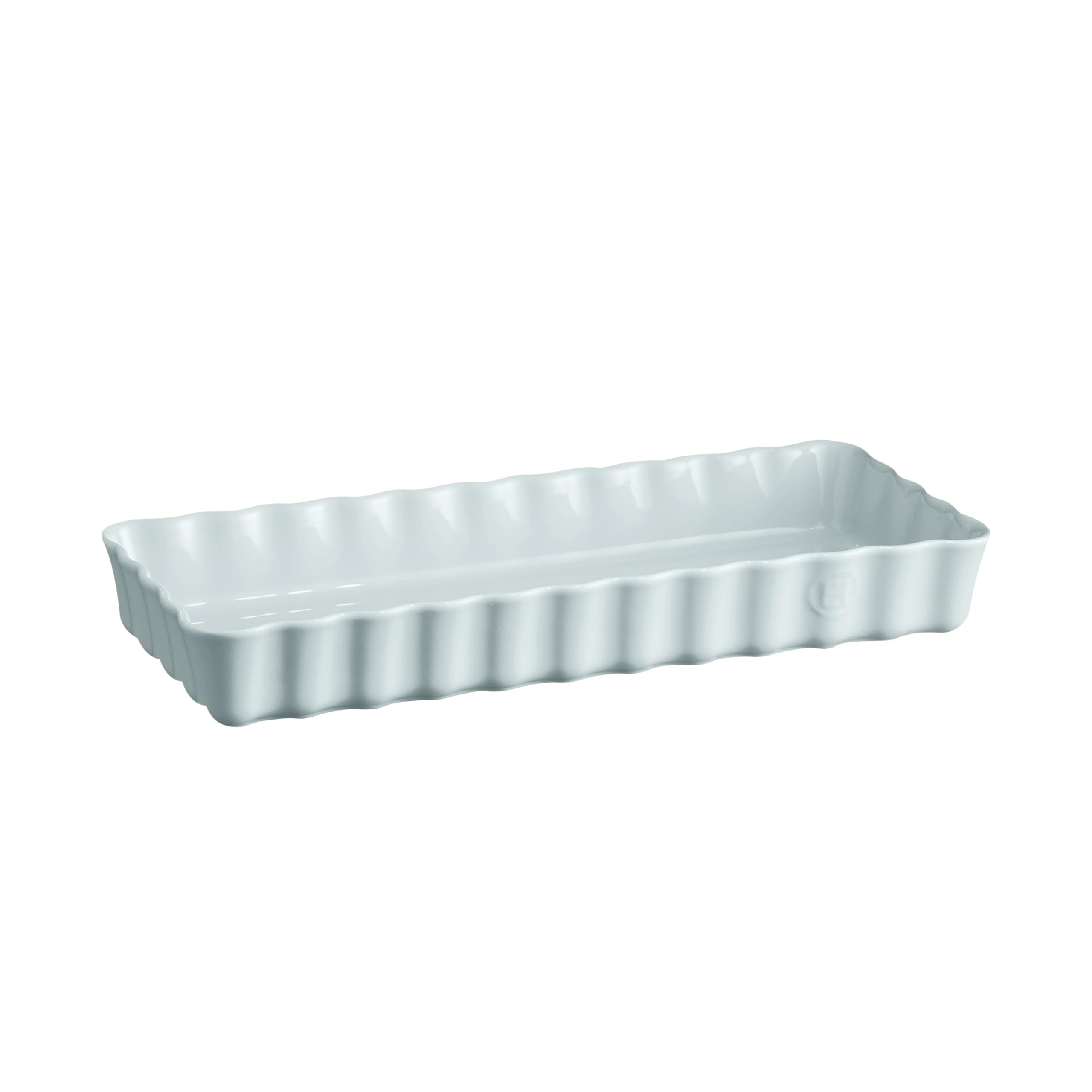 Emile Henry Long Rectangular Pie Dish – High Resistance Ceramic – Homogeneous Baking and Golden Heart Pie – Foam Colour – Made in France