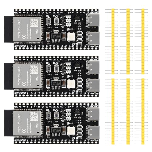 Image of 3PCS ESP32 ESP32-S3 Development Board Type-C WiFi+Bluetooth Internet of Things Dual Type-C Core Board ESP32-S3-DevKit C N8R2 Development Board ESP32-S3 Module