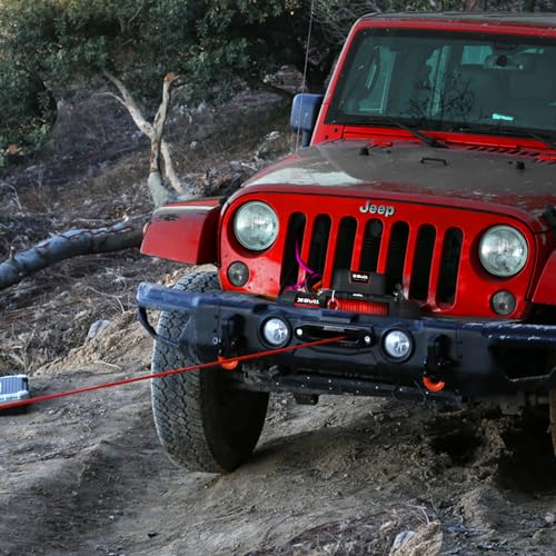 Winch X-BULL con cuerda sintética capacidad 10000 lb miniatura 6
